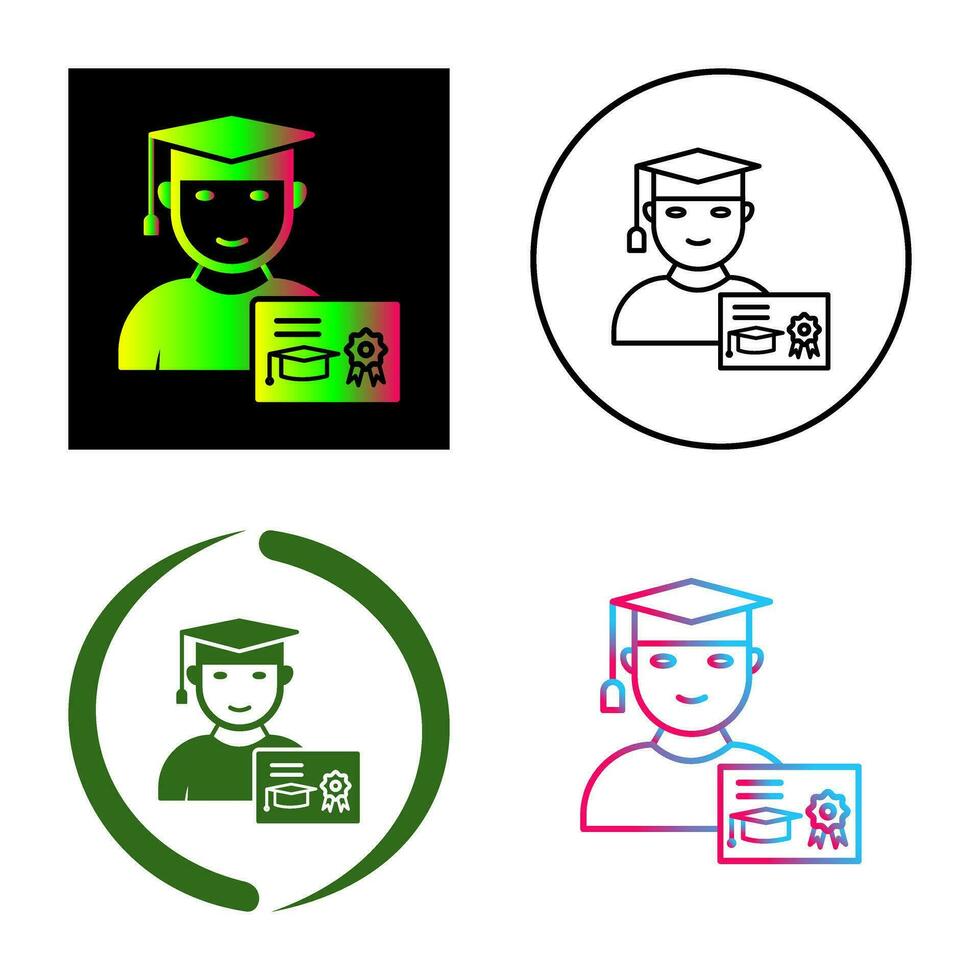 Unique Receiving Degree Vector Icon