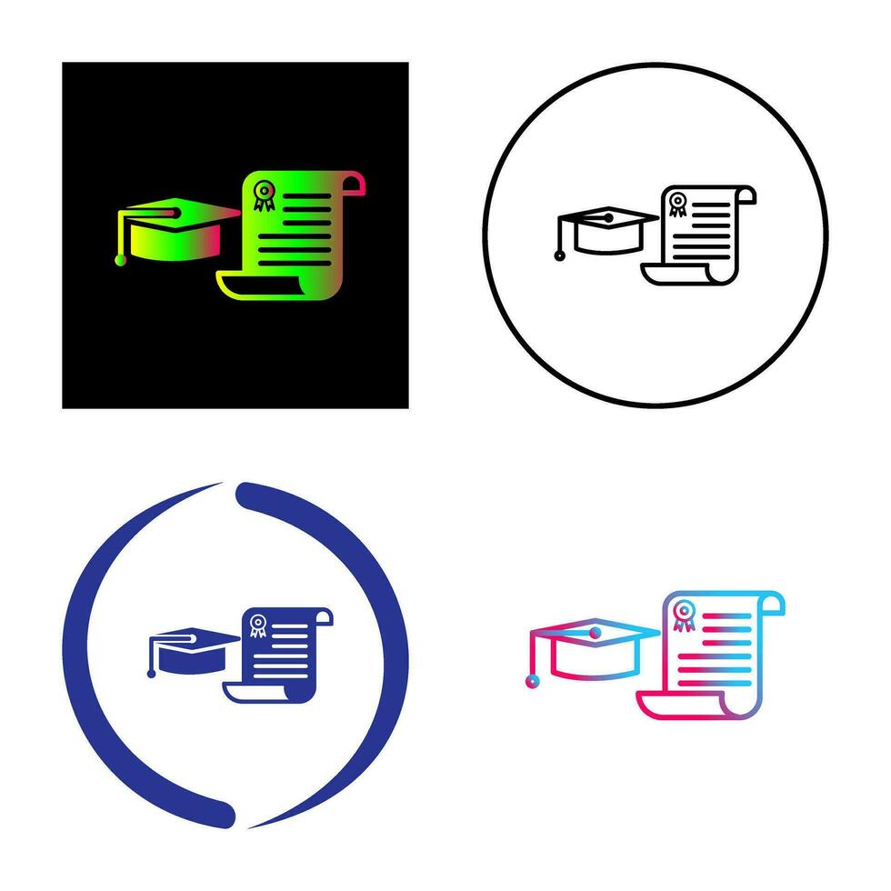 Unique Graduation Vector Icon
