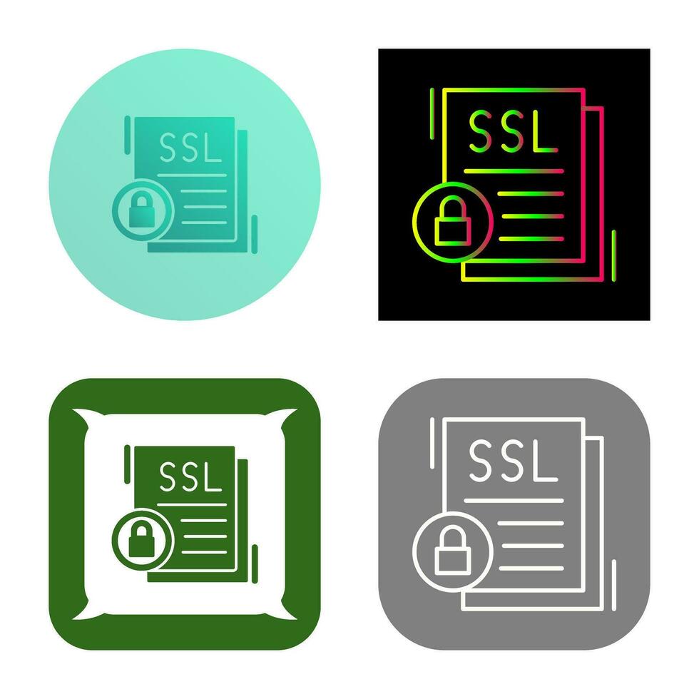 icono de vector de ssl