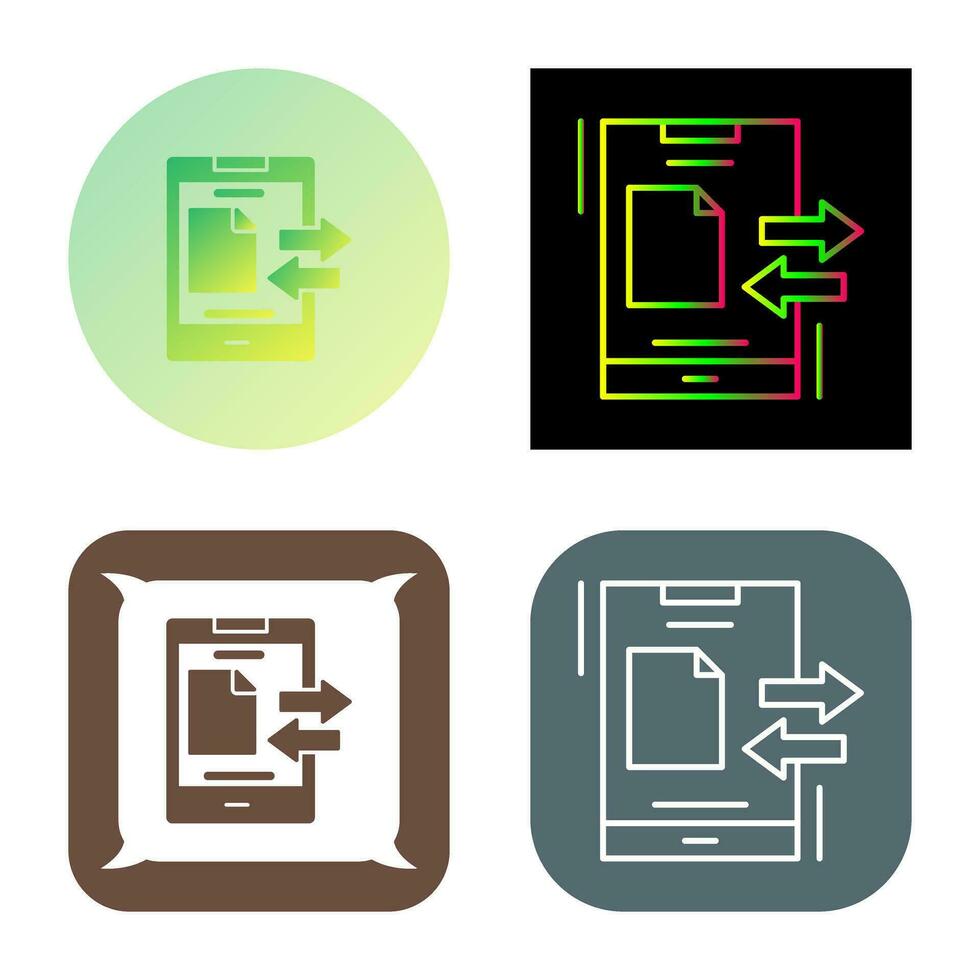 Data Transfer Vector Icon