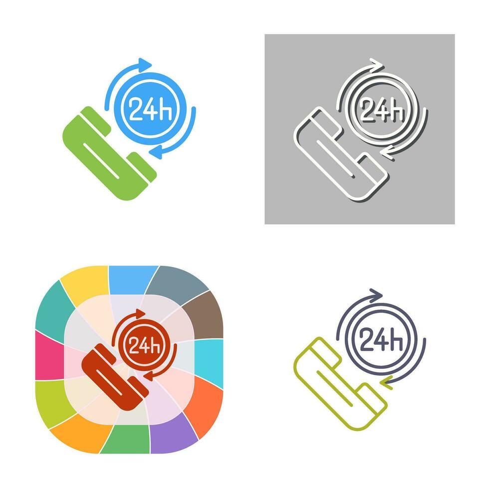 24h Vector Icon