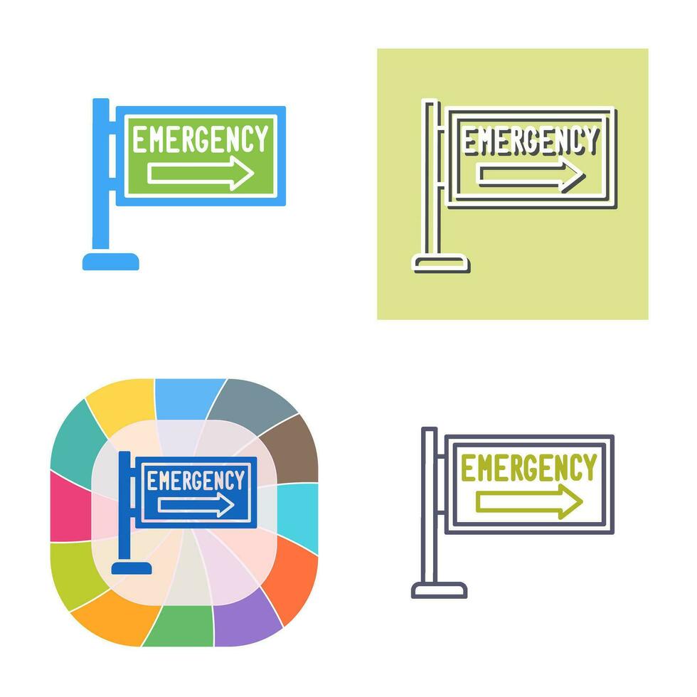 Emergency Sign Vector Icon