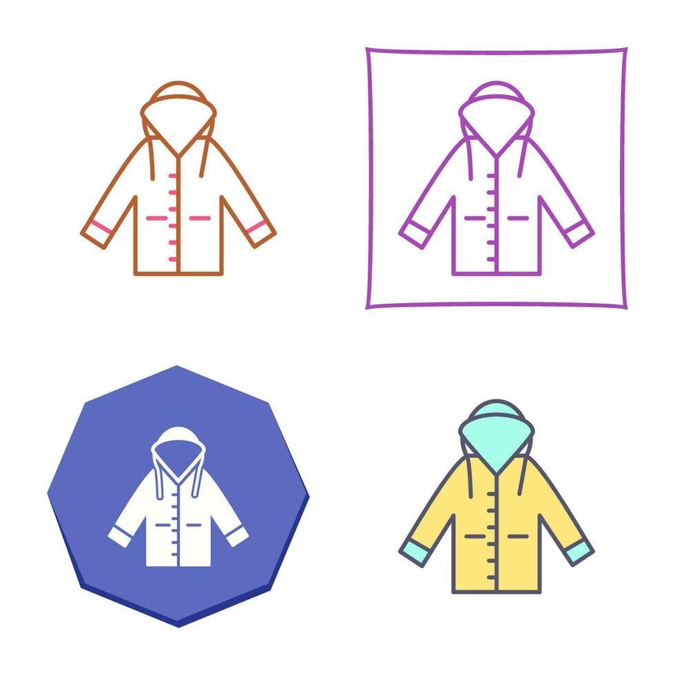 Raincoat Vector Icon