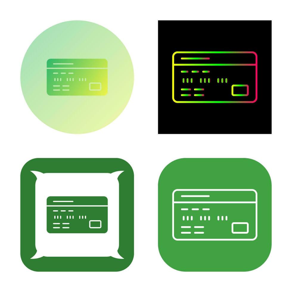 Debit Card Vector Icon