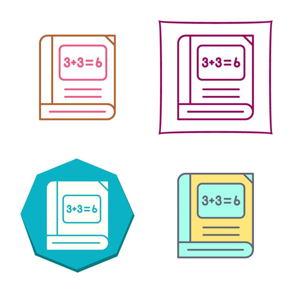 icono de vector de matemáticas