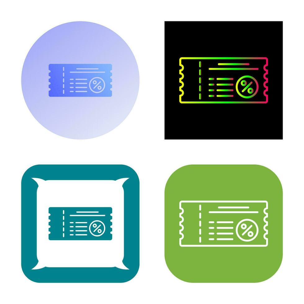 Voucher Vector Icon