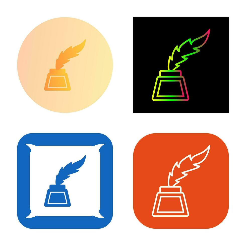 Inkwell Vector Icon