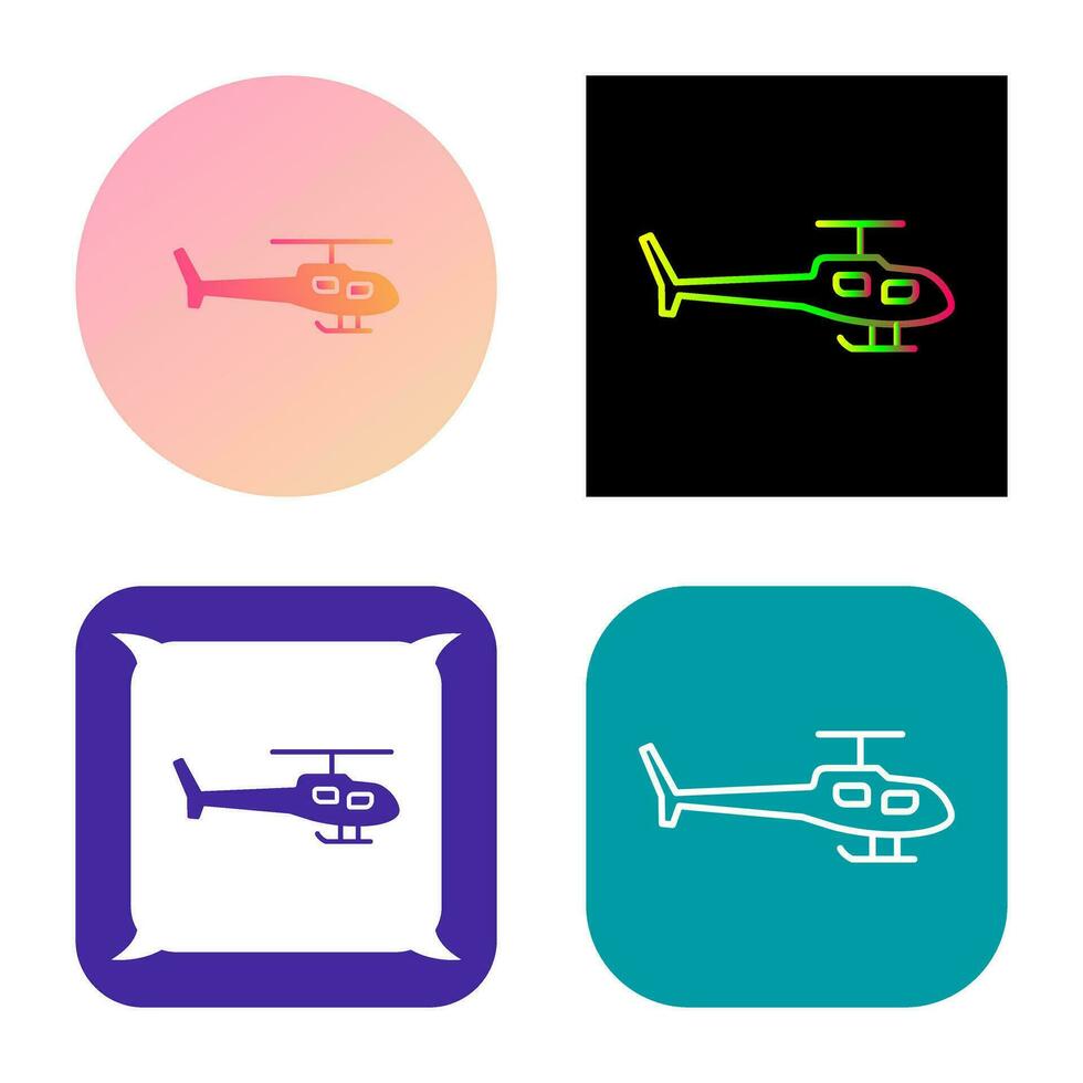 icono de vector de helicóptero