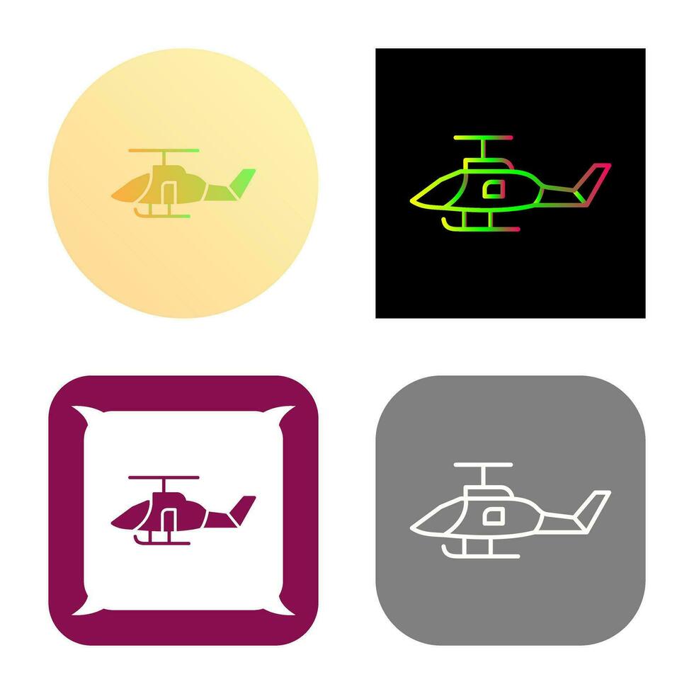 icono de vector de helicóptero militar