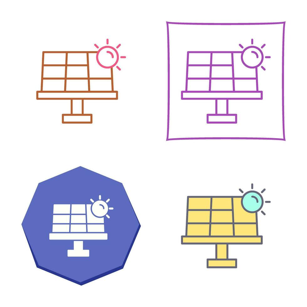 icono de vector de energía solar