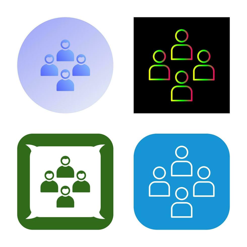 Network Group Vector Icon