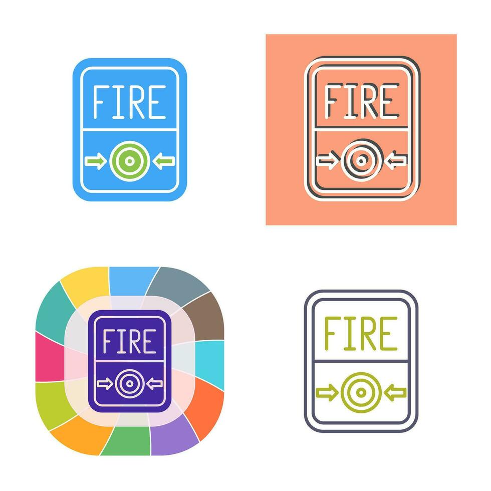 Fire Button Vector Icon