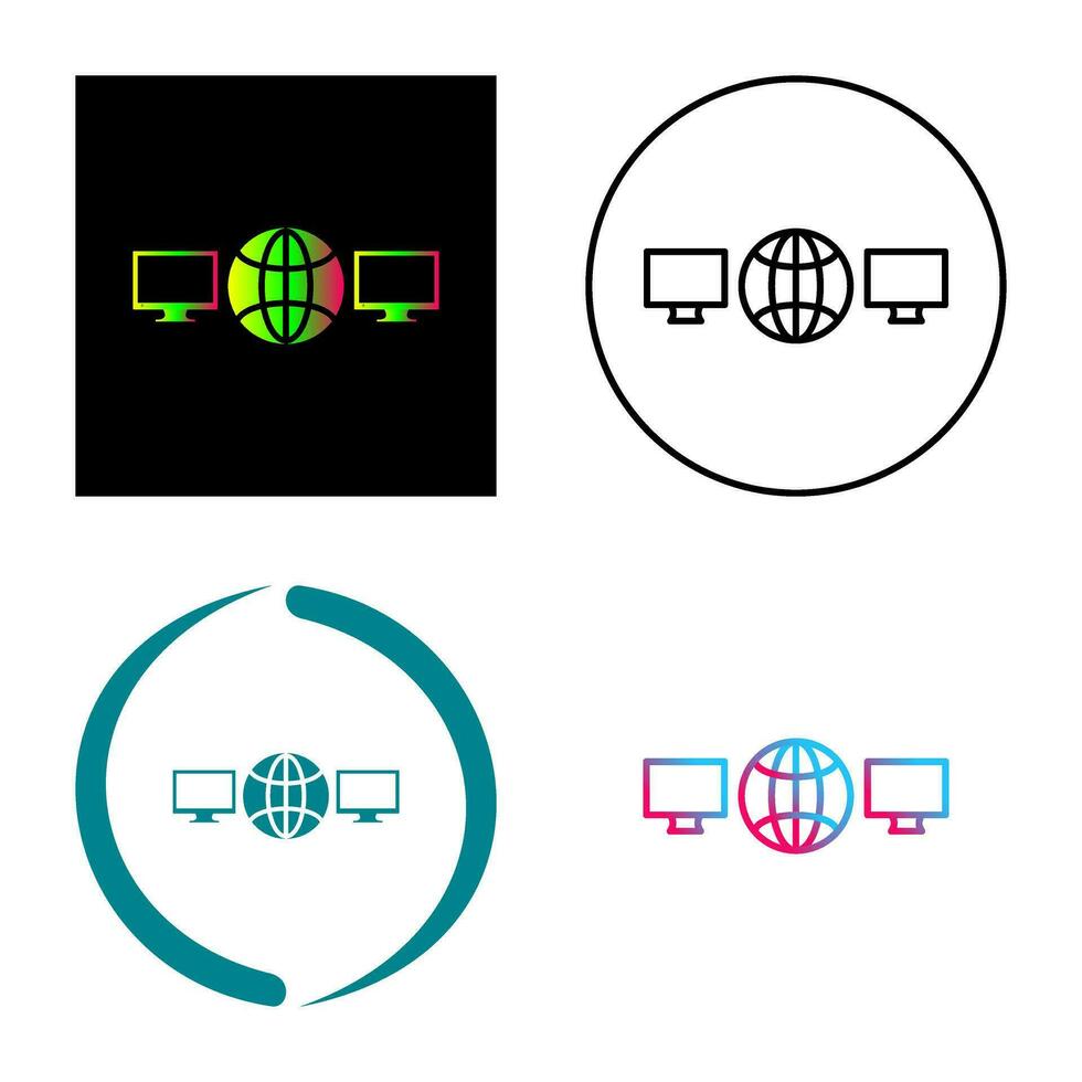 Unique Networks Vector Icon