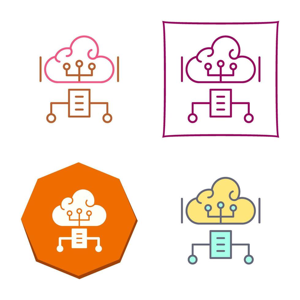 Cloud Computing Vector Icon