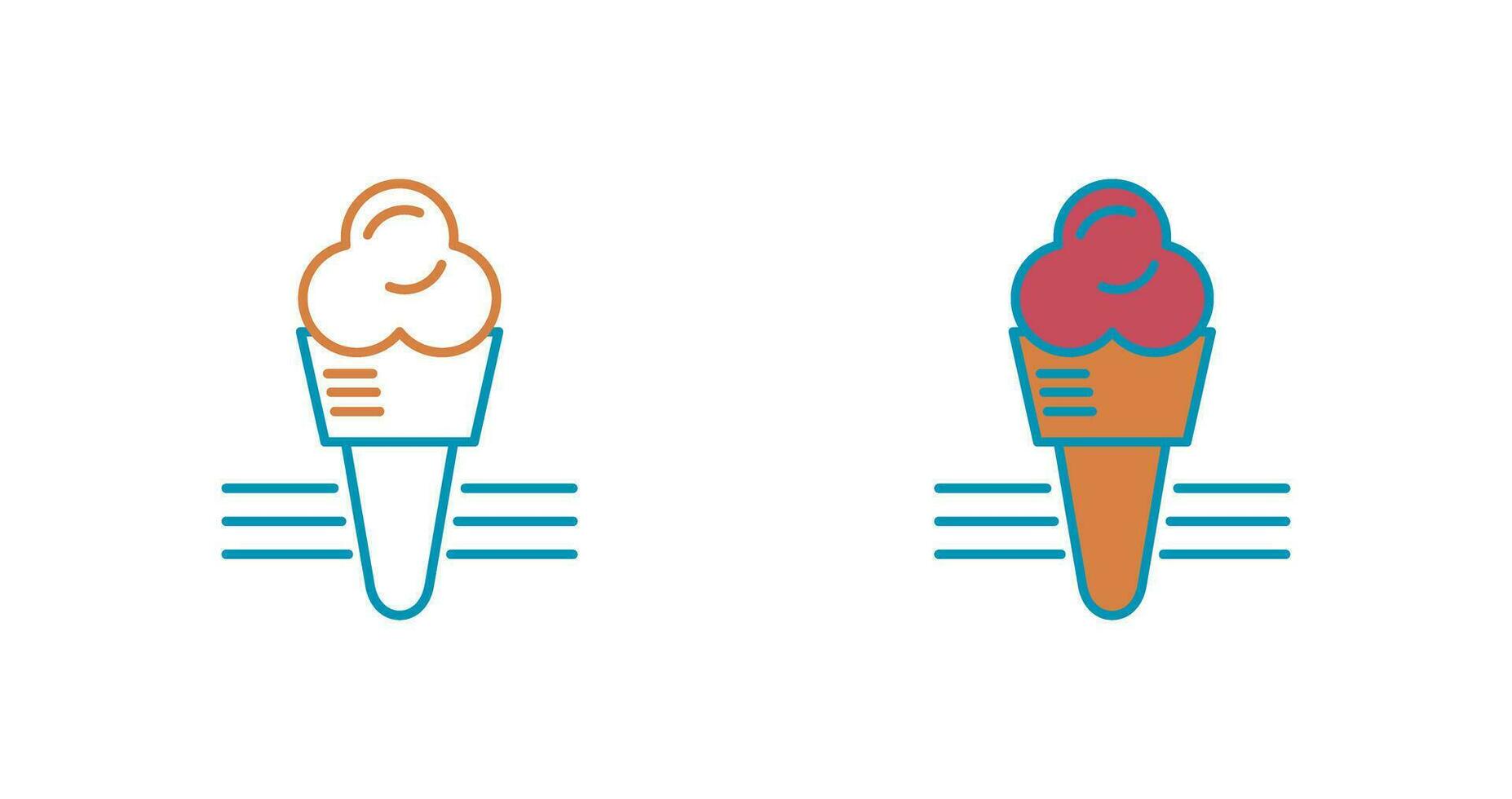 icono de vector de helado