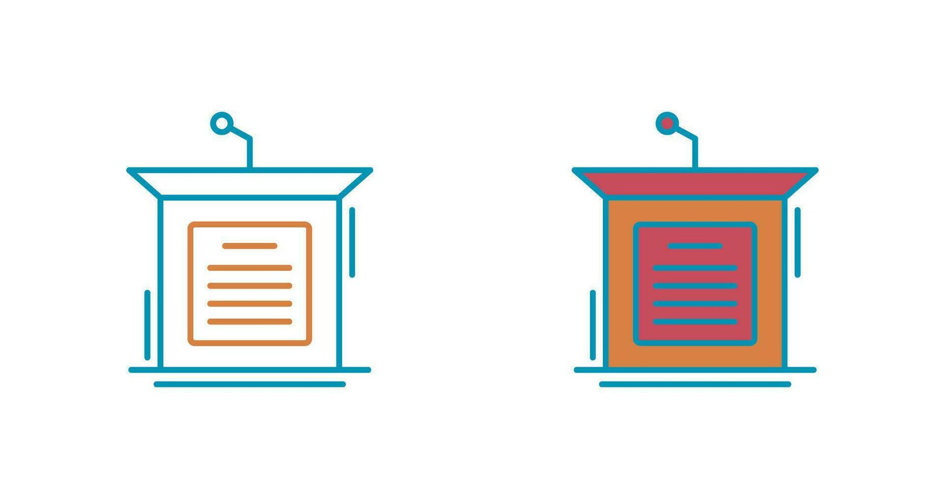 Podium Vector Icon