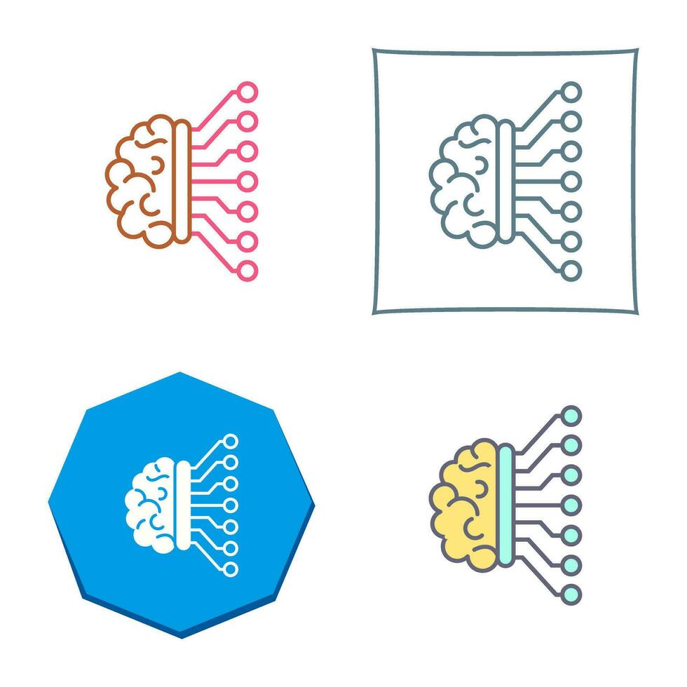 Machine Learning Vector Icon