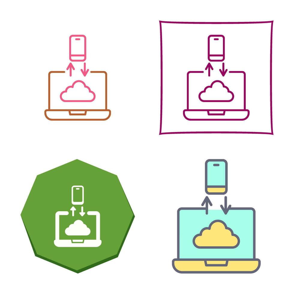 icono de vector de transferencia de datos