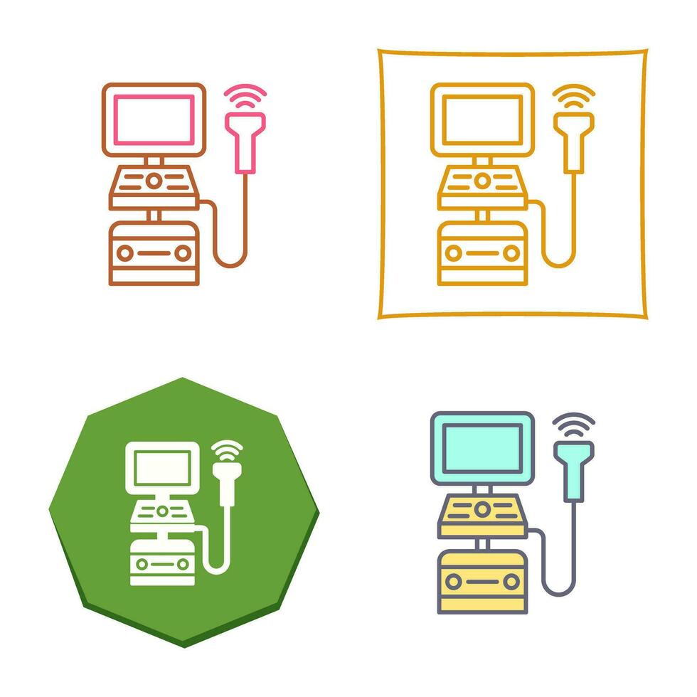 Ultrasound Machine Vector Icon