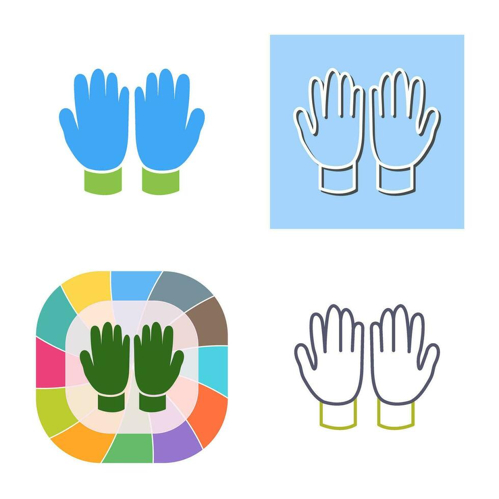 Gardening Gloves Vector Icon