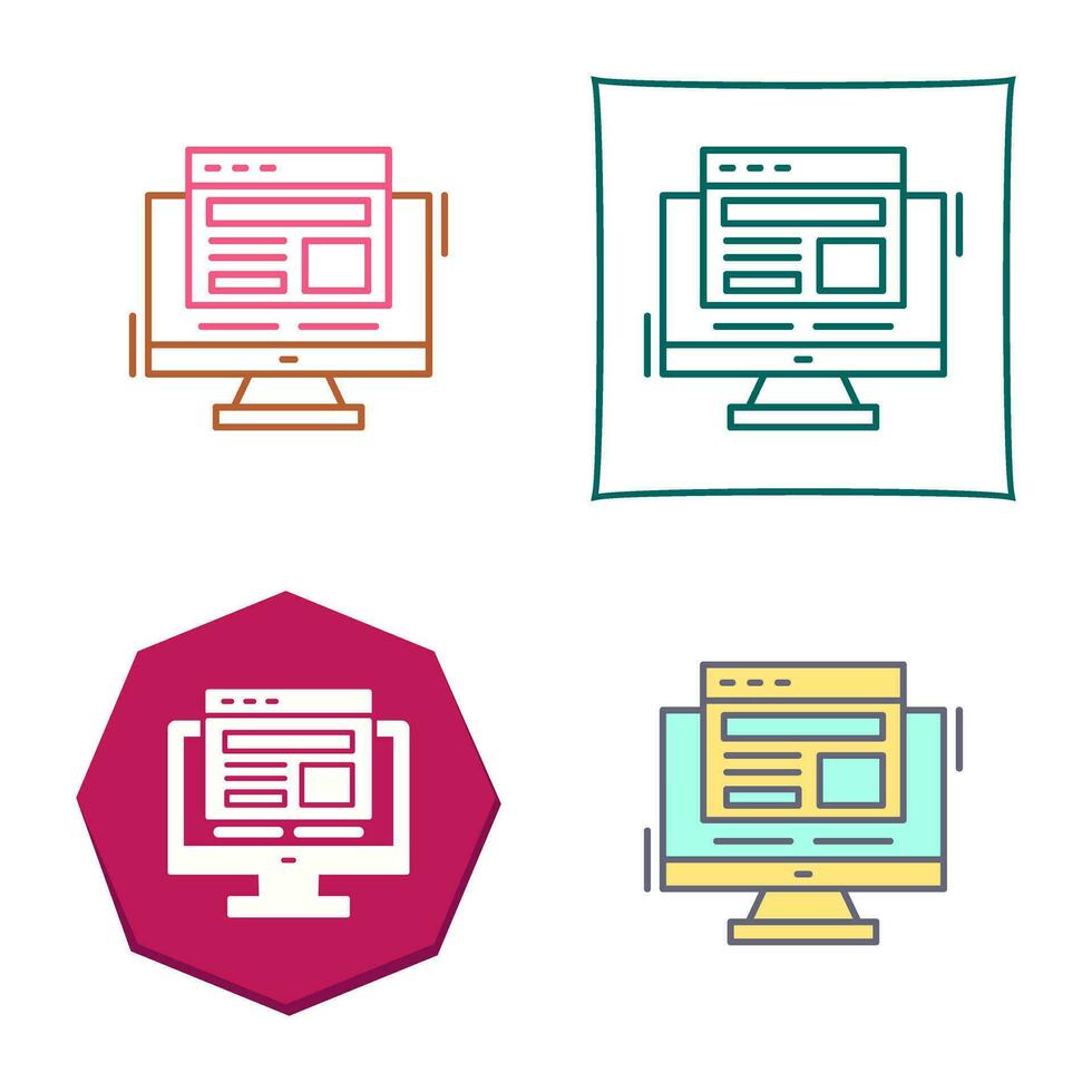 Adaptive Layout Vector Icon