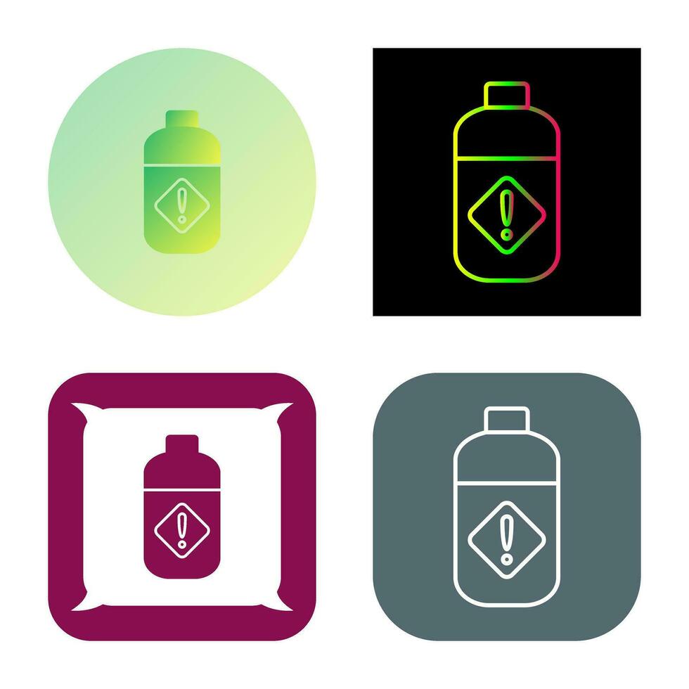 Pesticide Bottle Vector Icon