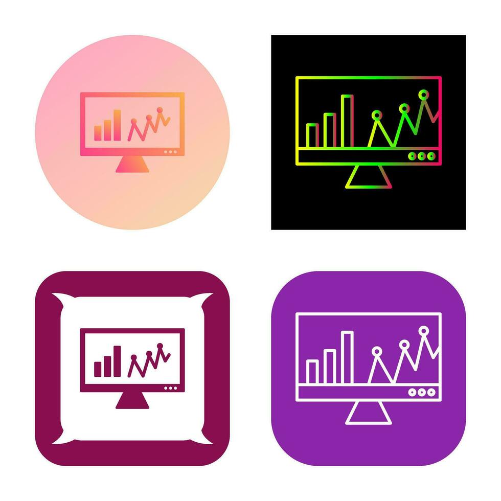 Online Stats Vector Icon
