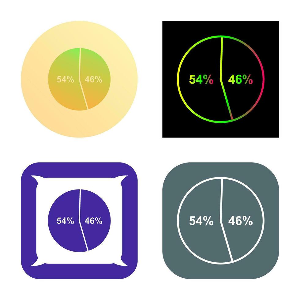 icono de vector de estadísticas de candidatos