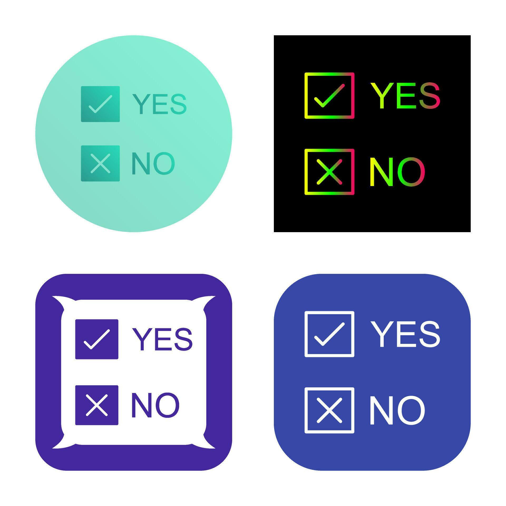Yes No Option Vector Icon 34585375 Vector Art at Vecteezy