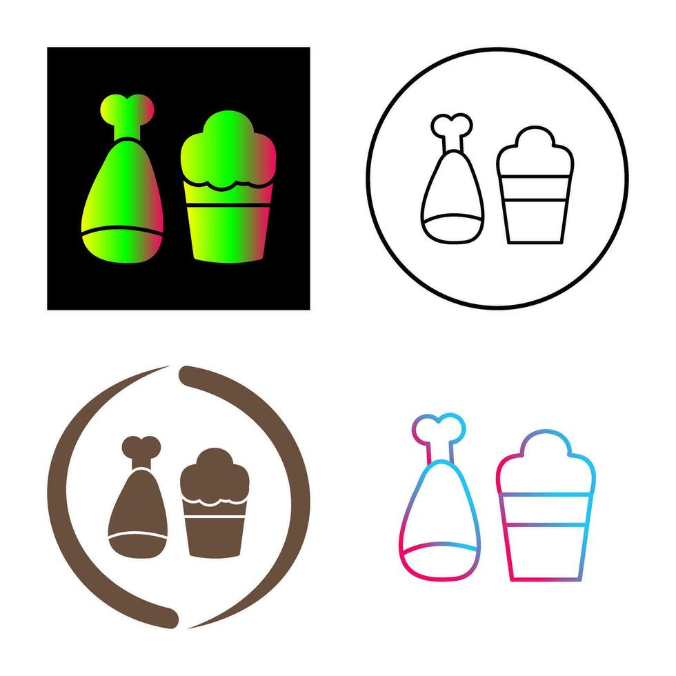 Food and Beer Vector Icon