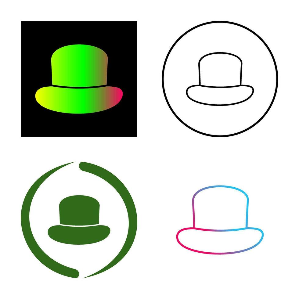 icono de vector de sombrero