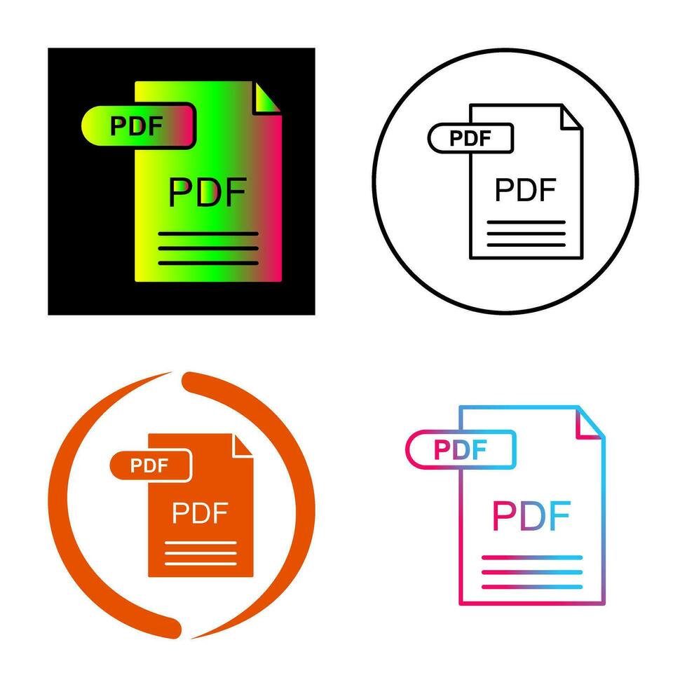 PDF Vector Icon