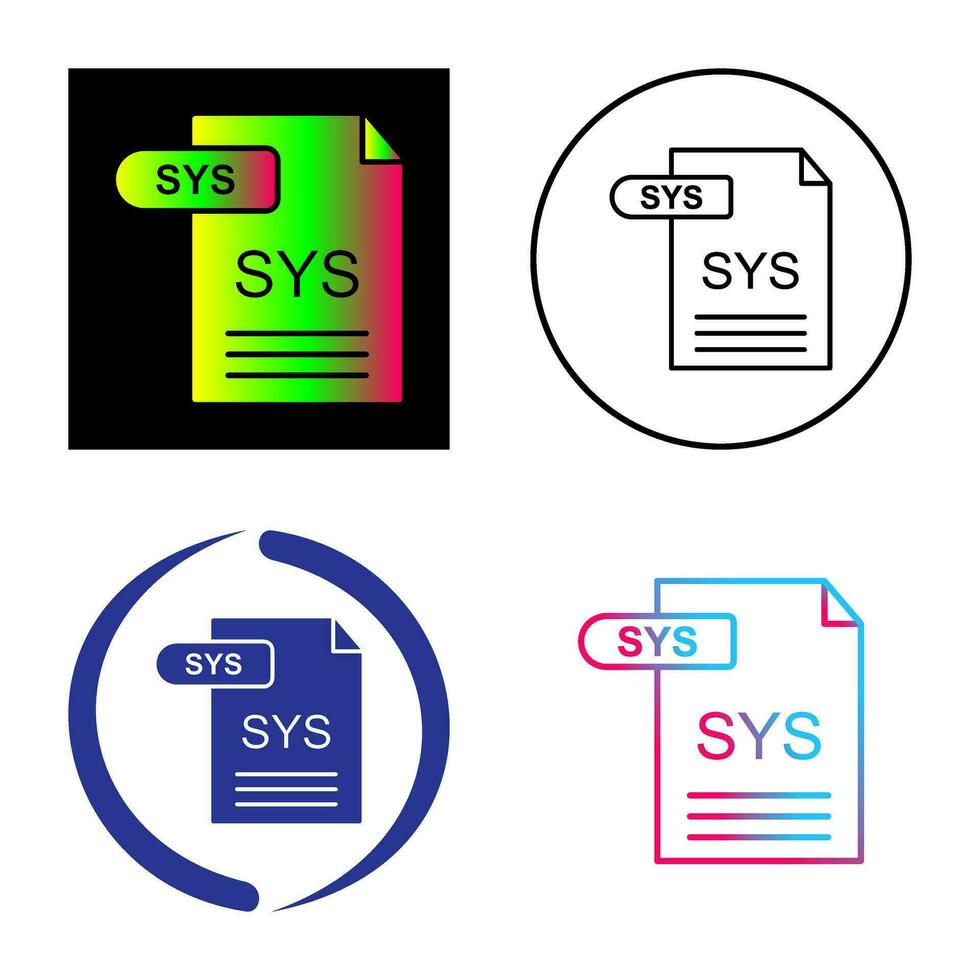 icono de vector de sistema