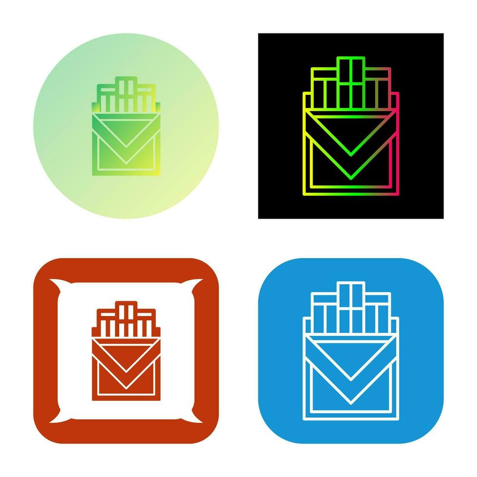 Cigarette Pack Vector Icon