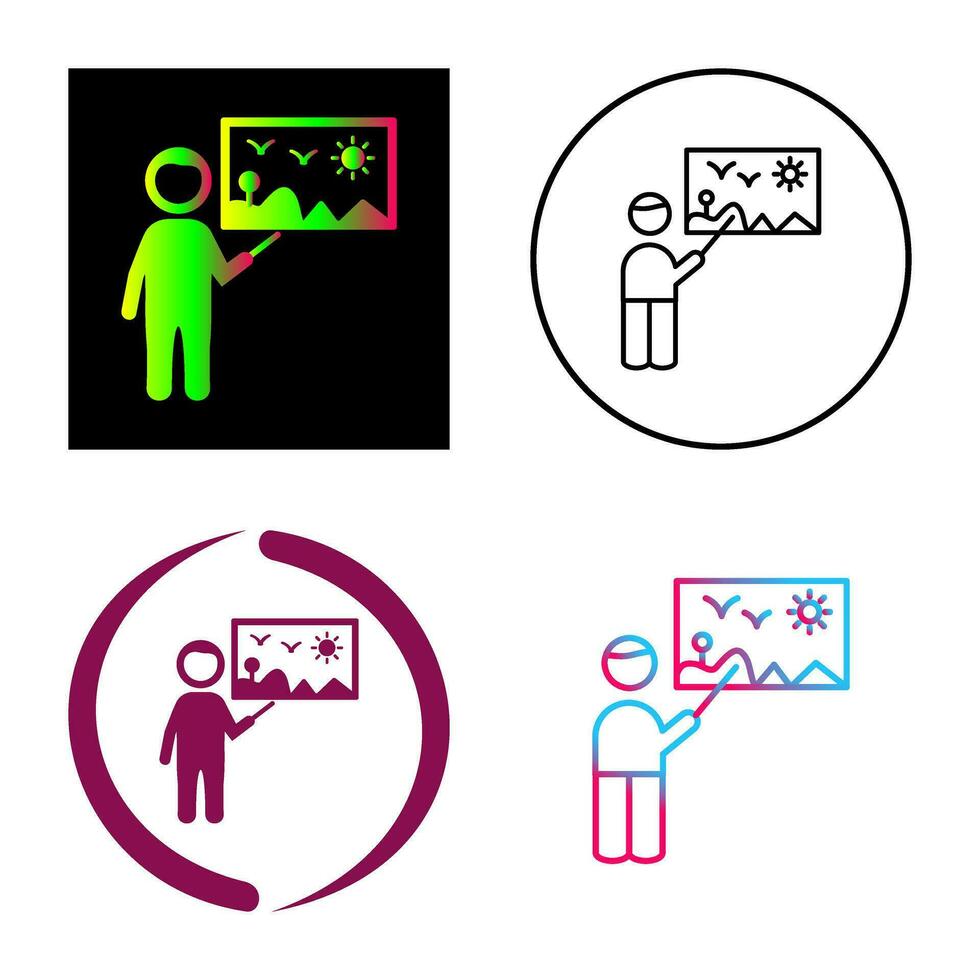 Art Museum Guide Vector Icon