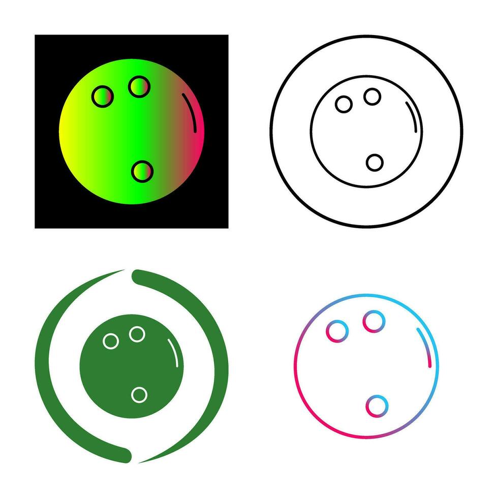 Bowling Ball Vector Icon