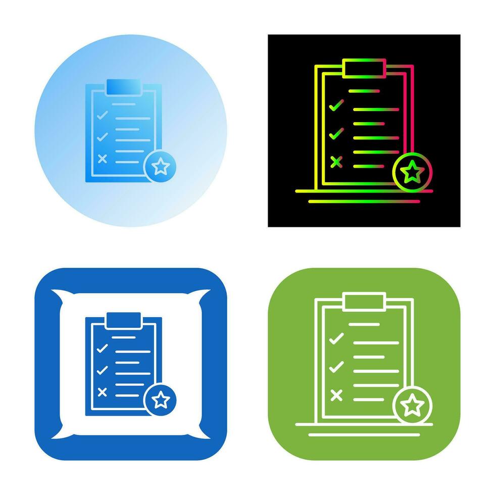 Task List Vector Icon