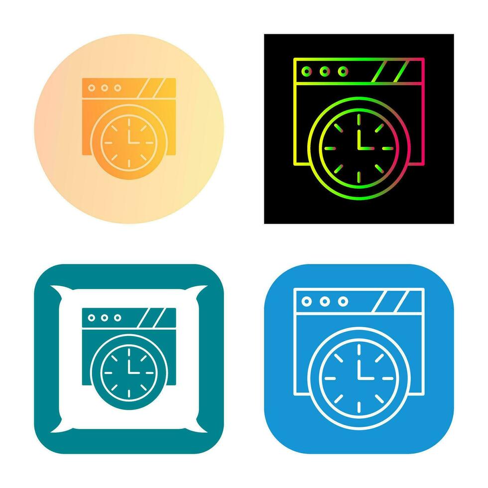 Wall Clock Vector Icon