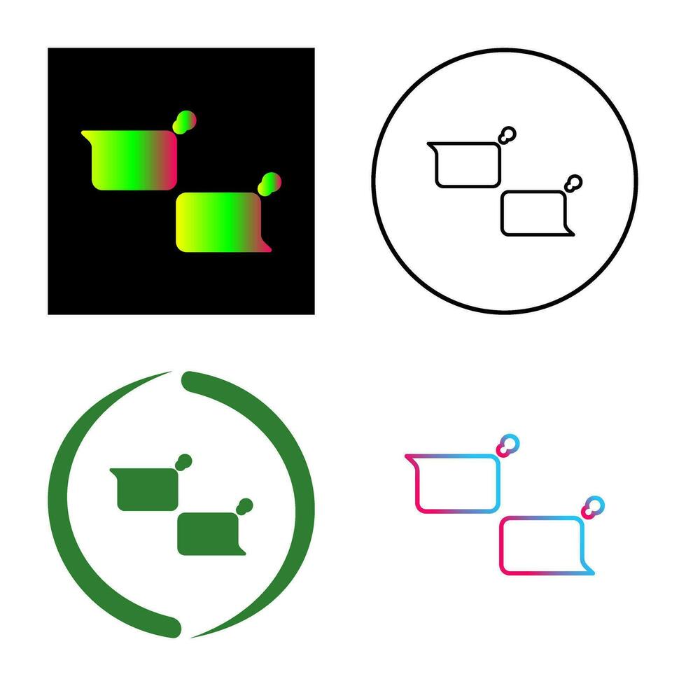 Unique Chatting Vector Icon