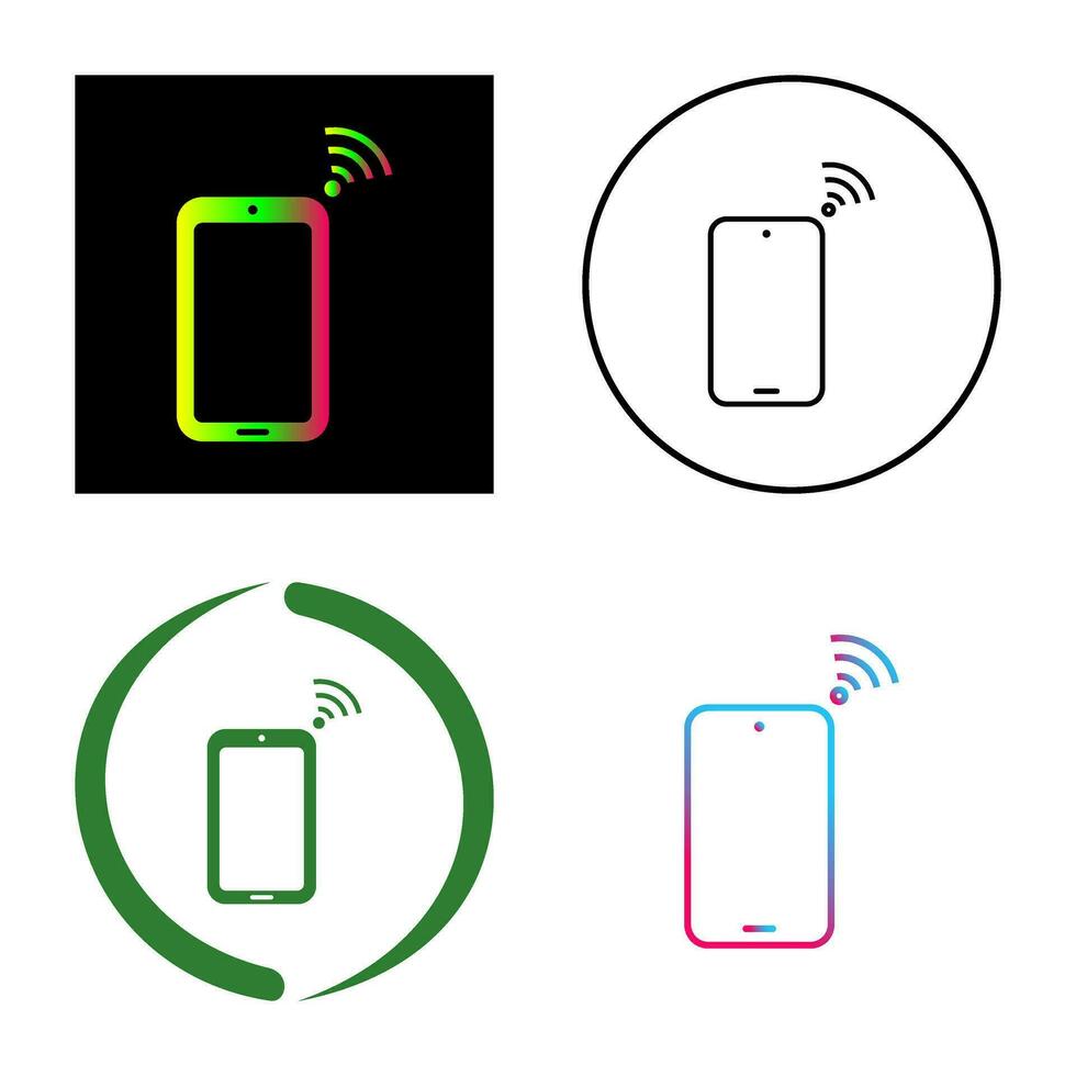 Unique Connected Device Vector Icon