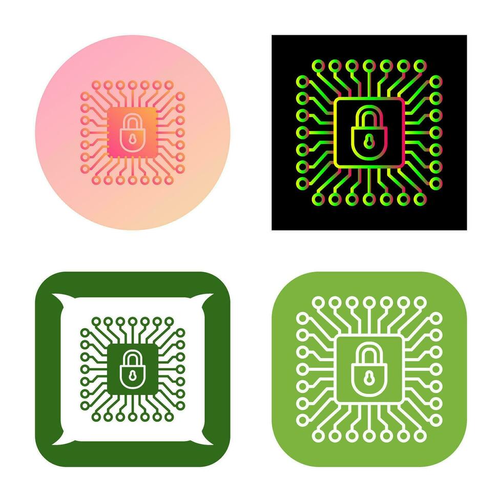 Cyber Protection Vector Icon