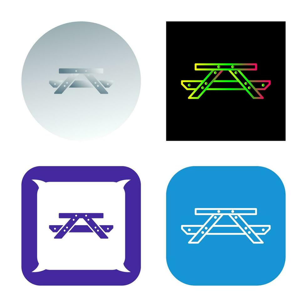 Picnic of Table Vector Icon