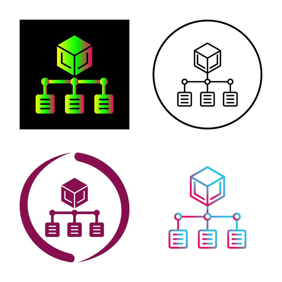 icono de vector de distribución