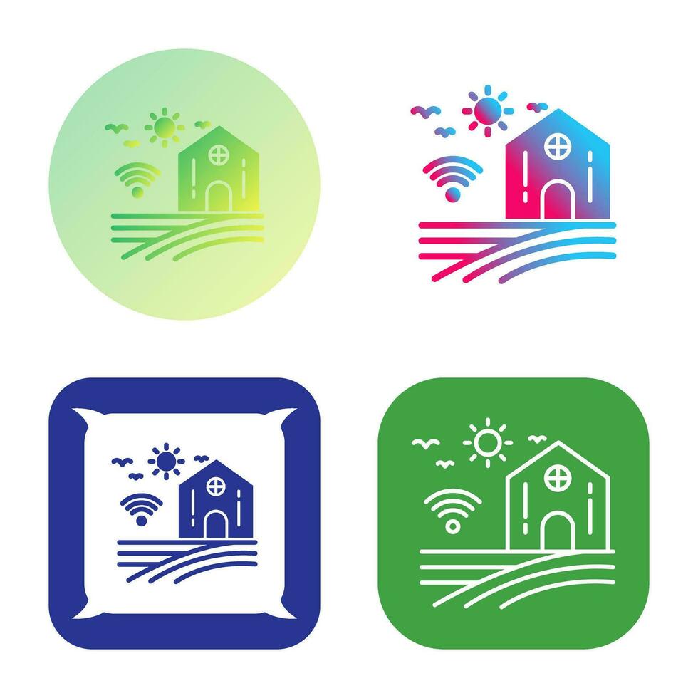 Smart Farm Vector Icon