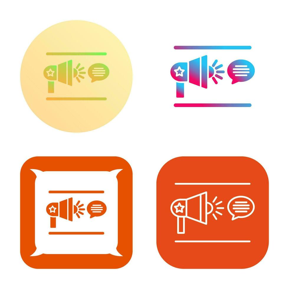 Freedom Of Speech Vector Icon