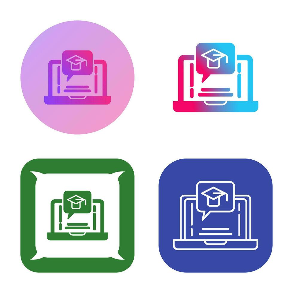 E Learning Vector Icon