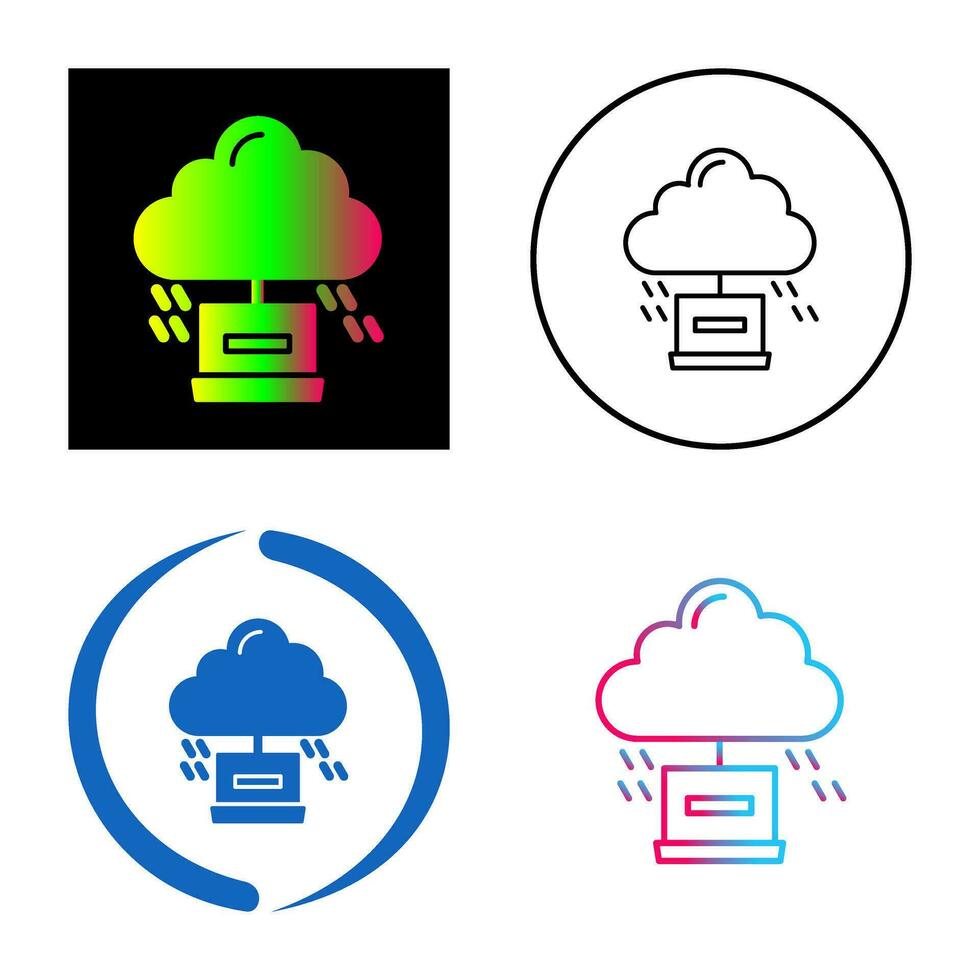 Cloud Computing Vector Icon