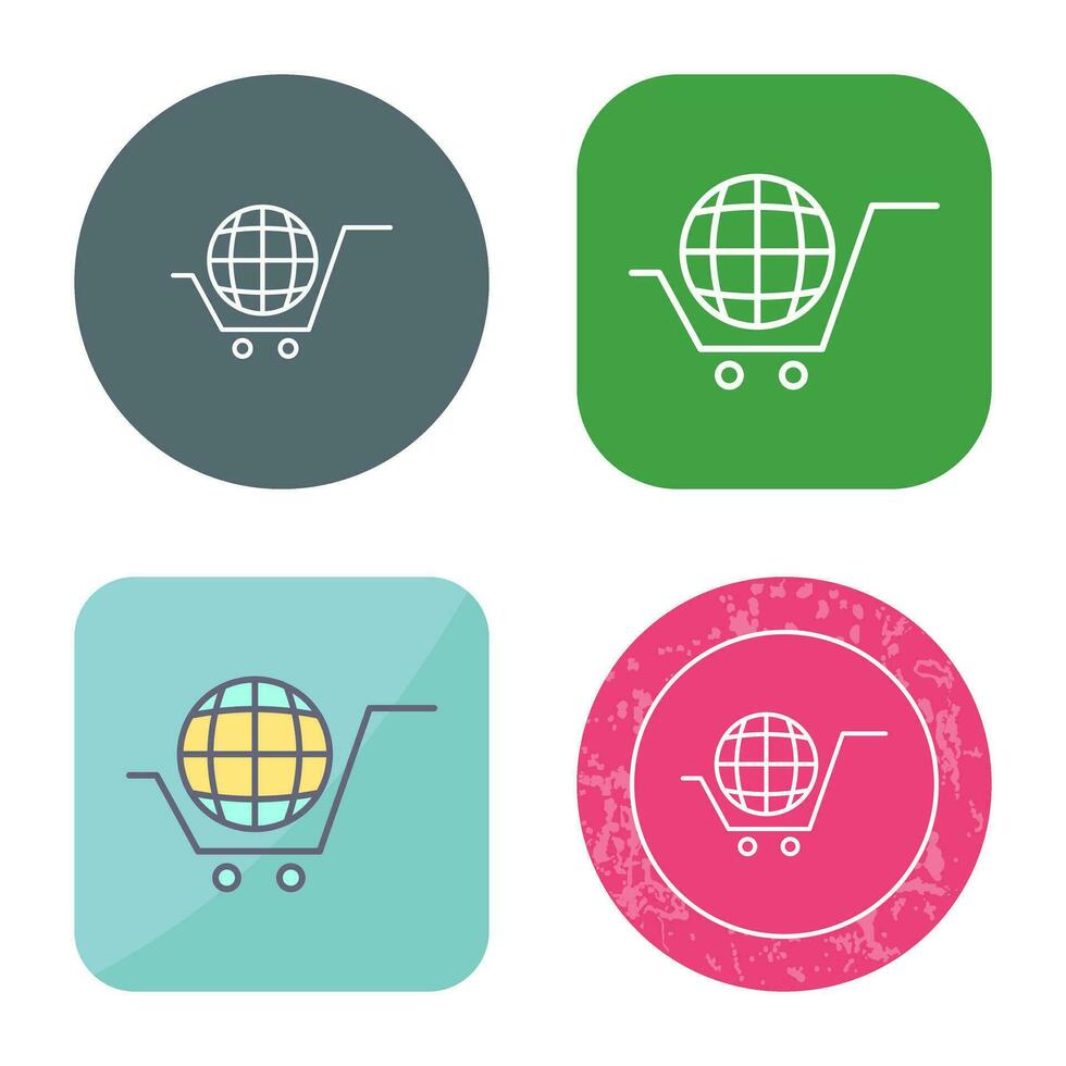 Global Shopping Vector Icon