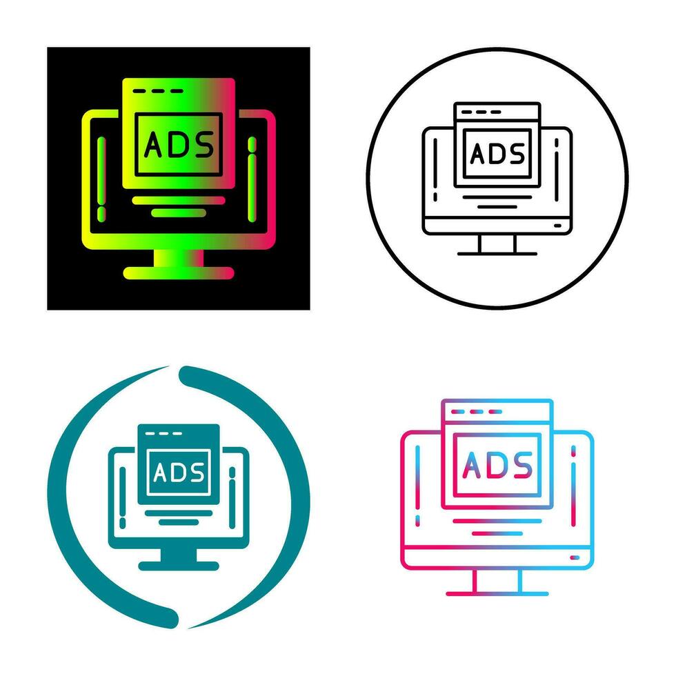 Digital Advertising Vector Icon