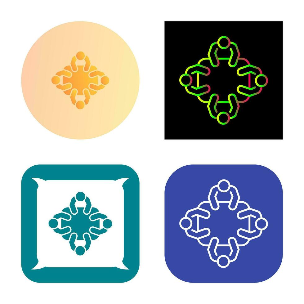 Staff Meeting Vector Icon